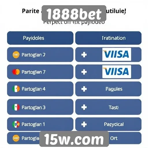 Métodos de pagamento oferecidos pelo 1888bet